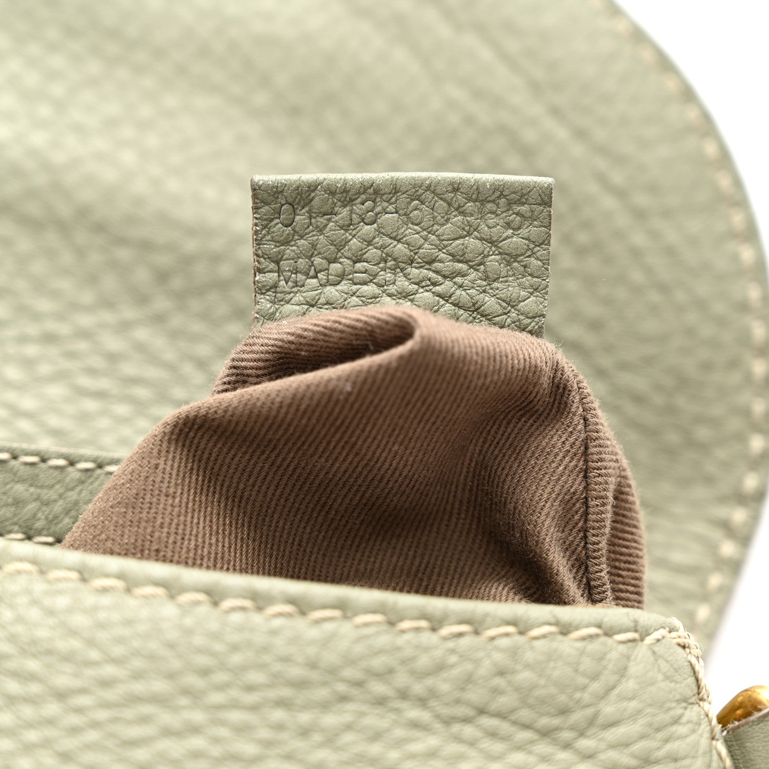 Chloe Calfskin Marcie Pochette Crossbody Bag Baobab Green 7 of 13