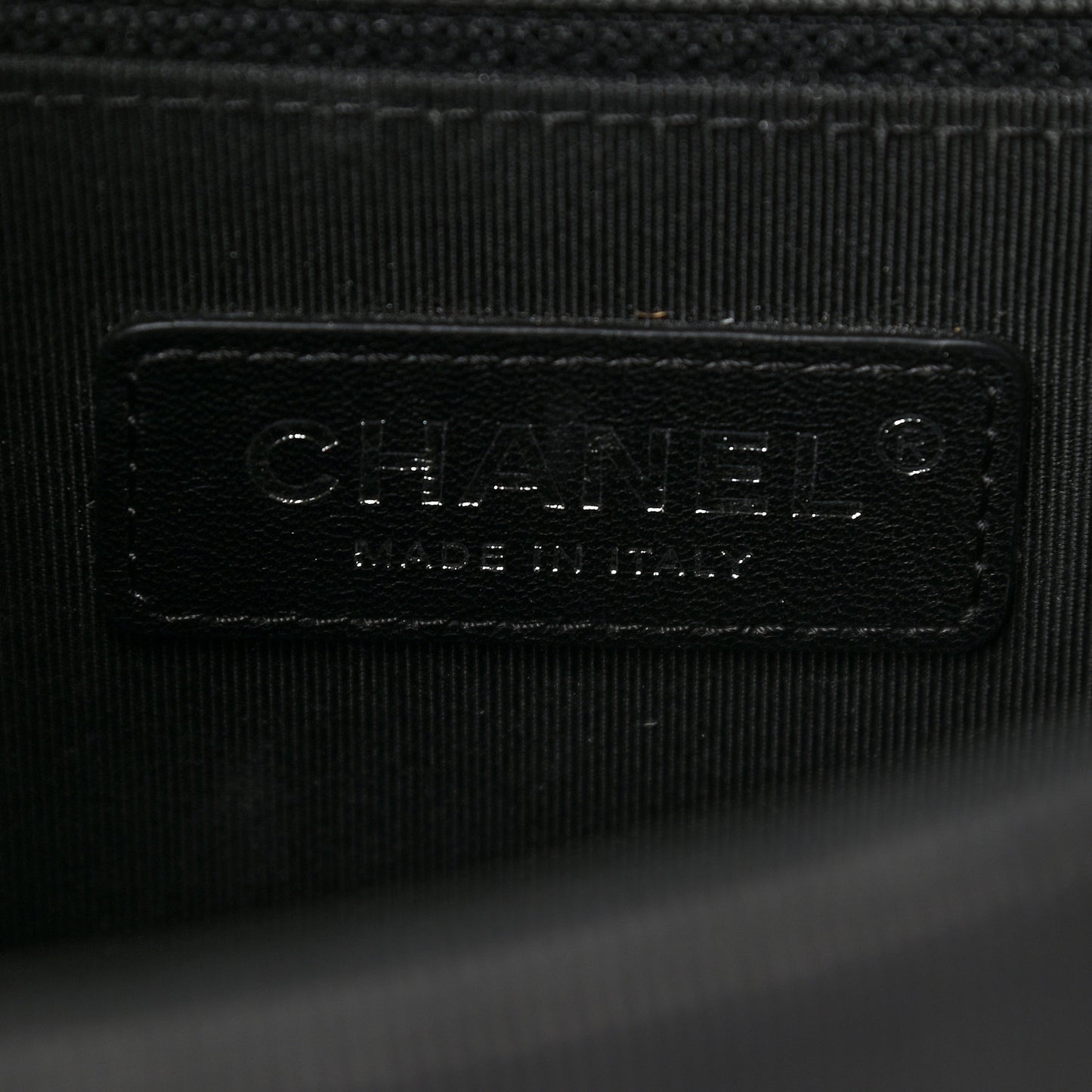 Lambskin Chevron Quilted Small Couture Flap Black White