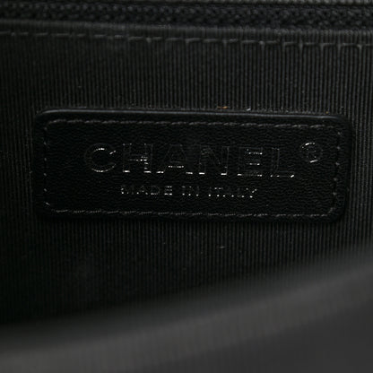 Chanel Lambskin Chevron Quilted Small Couture Flap Black White 6 of 11