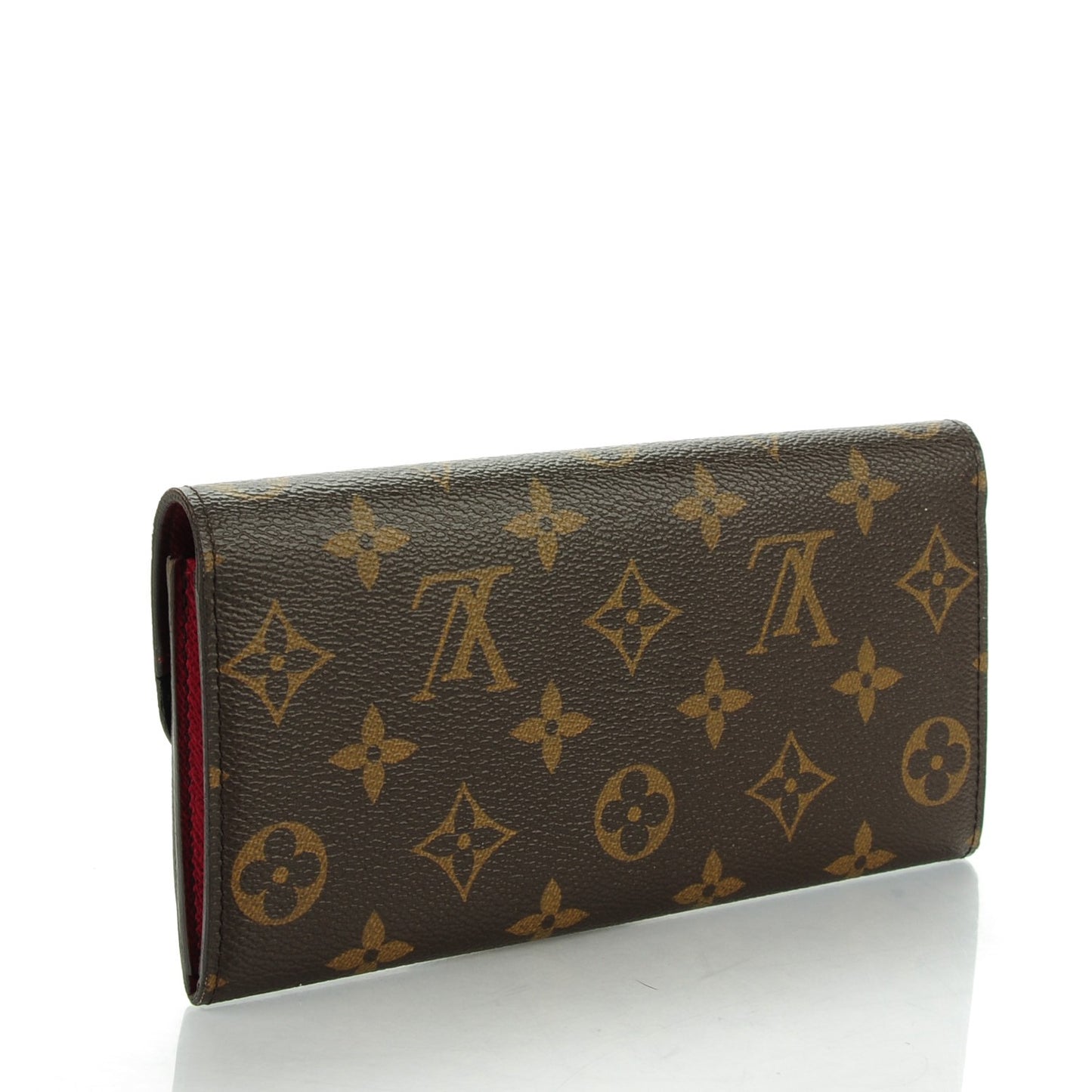 Monogram Emilie Wallet Red