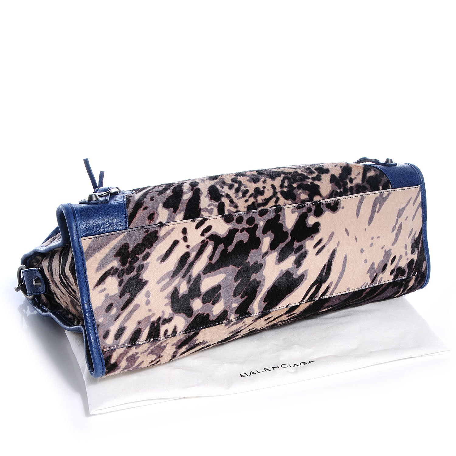 Balenciaga Pony Hair Leopard City Bleu Roi 4 of 10