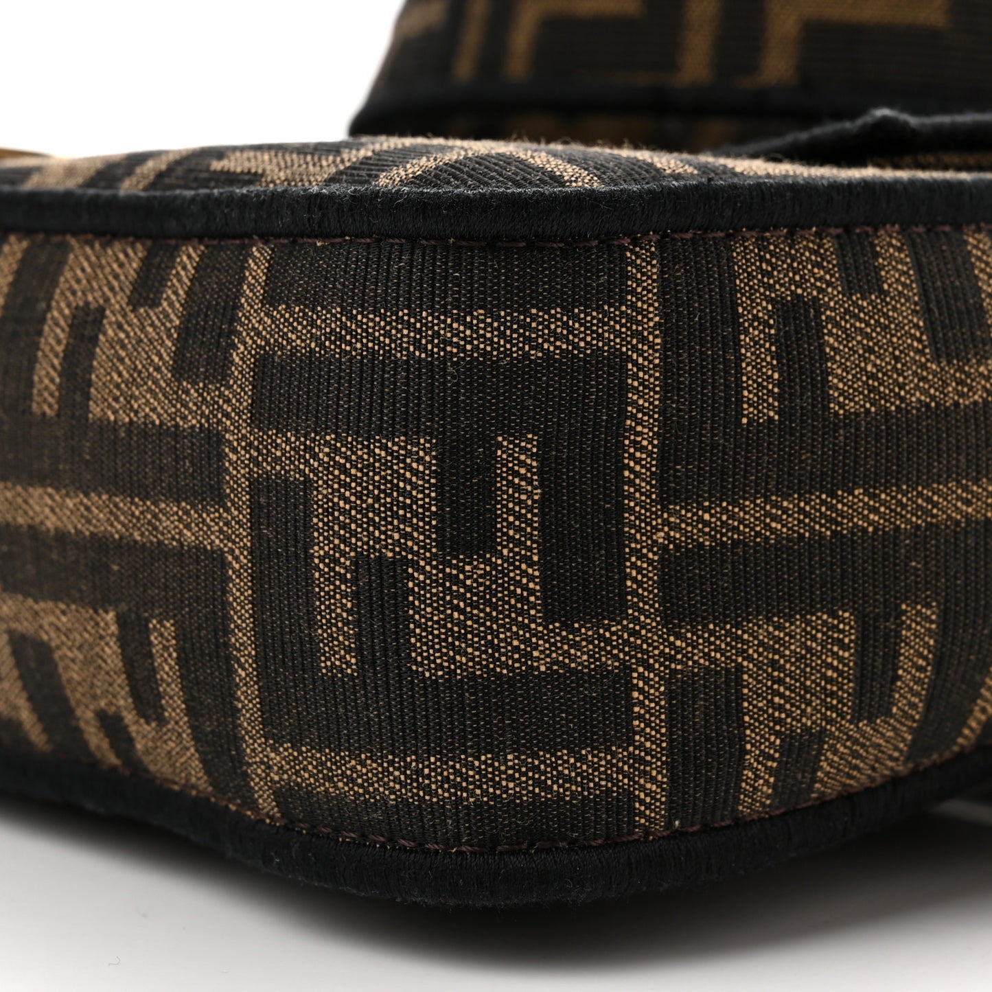 Fabric Jacquard FF 1974 Medium Baguette Tobacco Moro Black