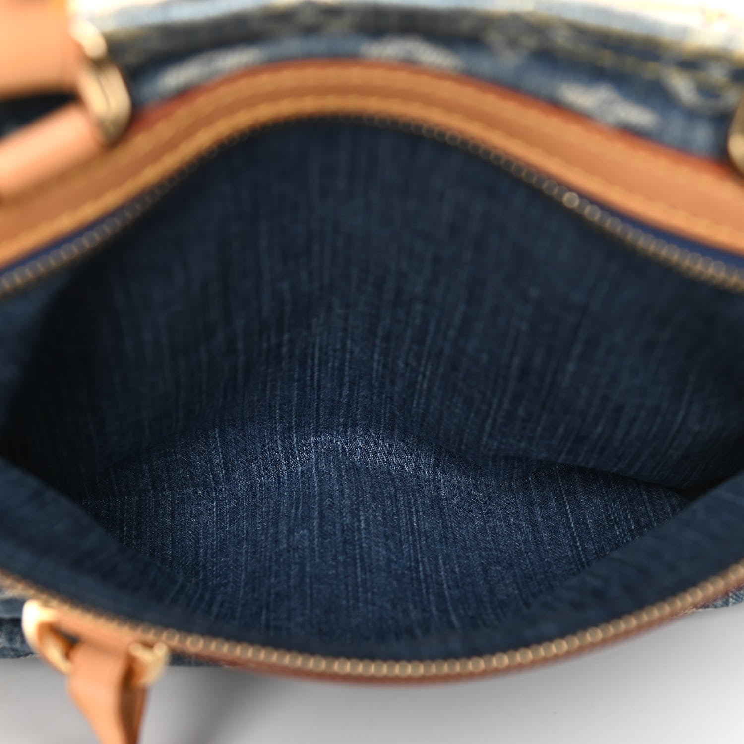 Louis Vuitton Monogram Denim Sac Plat Blue 6 of 17
