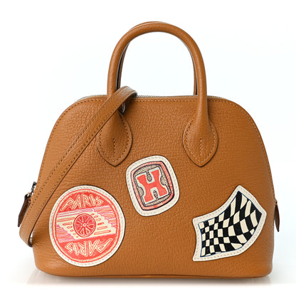 Hermes Chevre Mysore Pique Colle Mini 1923 Bolide Caramel Multicolor 1 of 10