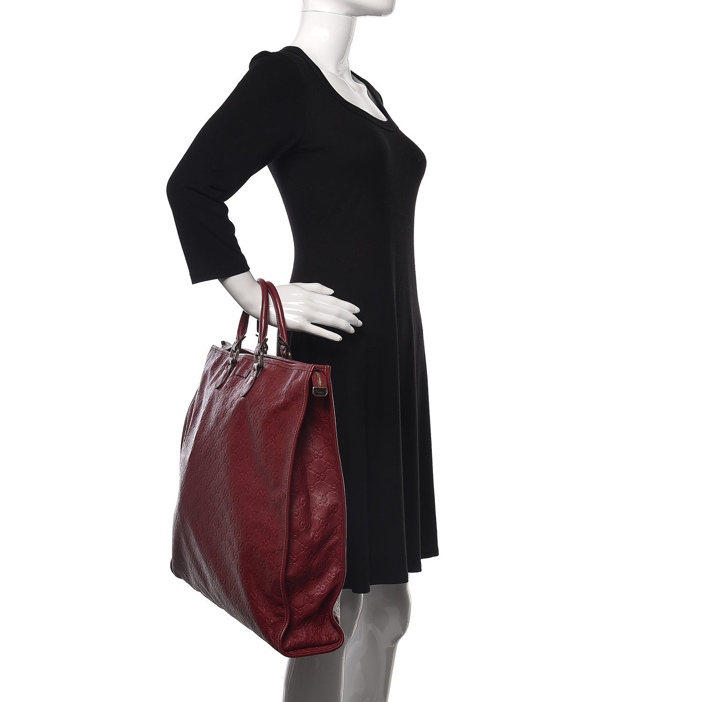Guccissima XL Tote Red
