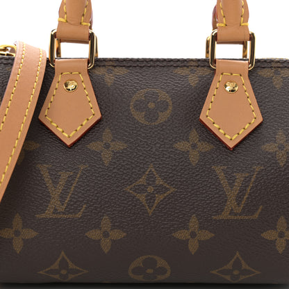 Louis Vuitton Monogram Nano Speedy Bandouliere 8 of 10