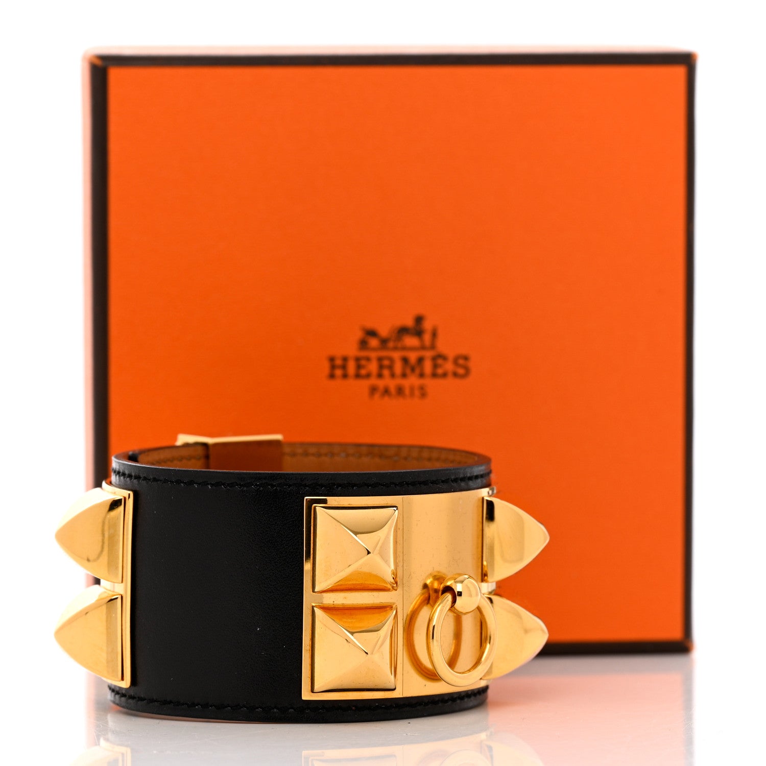 Hermes Box Collier de Chien CDC Bracelet S Black 8 of 8