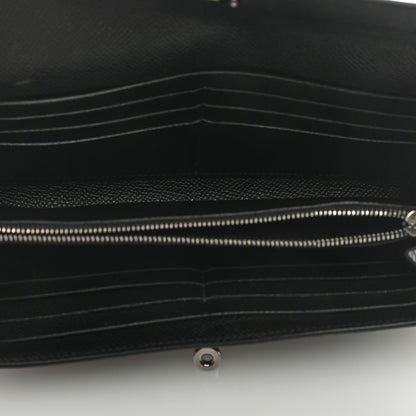 Hermes Epsom Kelly Longue Wallet Black 5 of 7