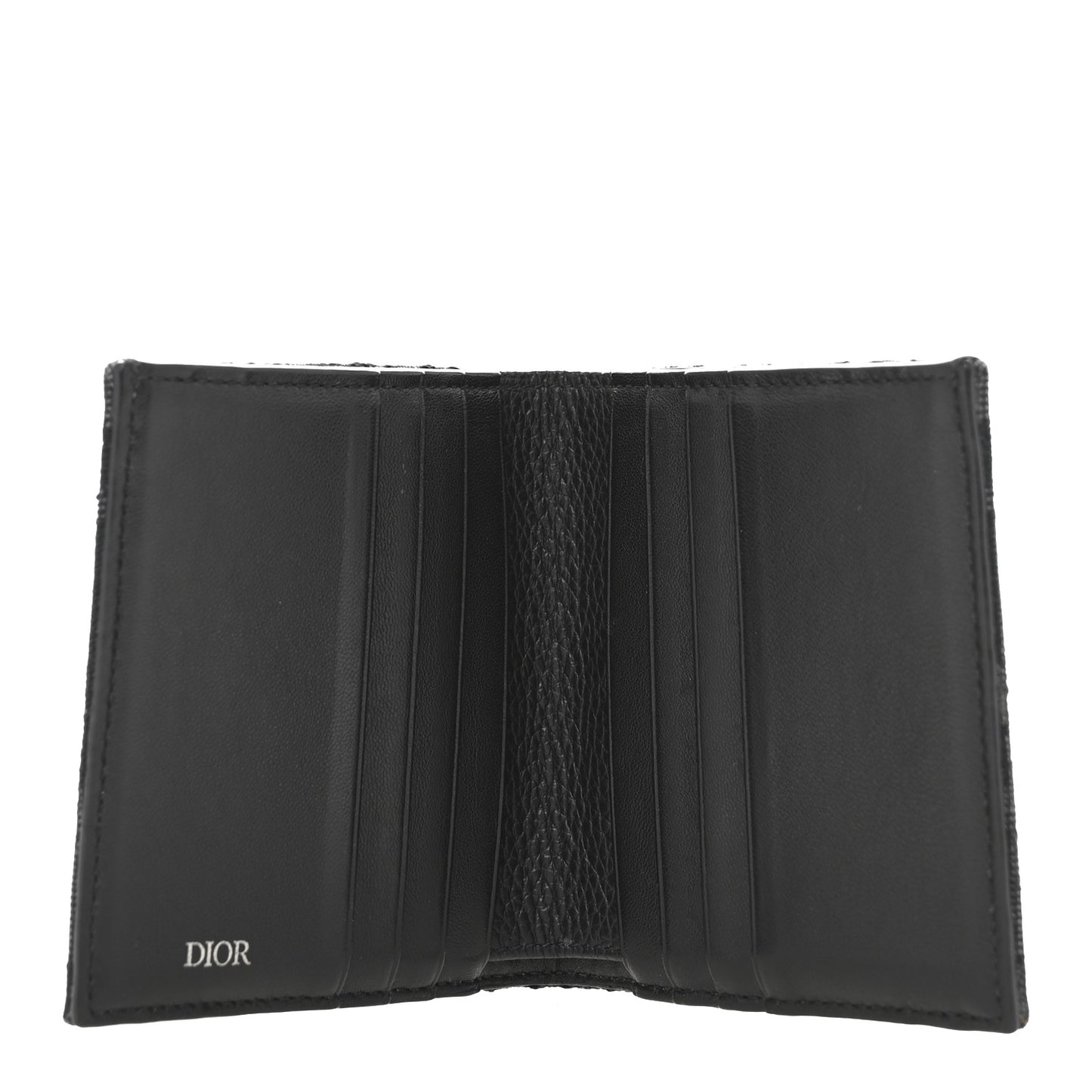 Oblique Bi-Fold Card Holder Black