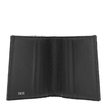 Christian Dior Oblique Bi-Fold Card Holder Black 5 of 9