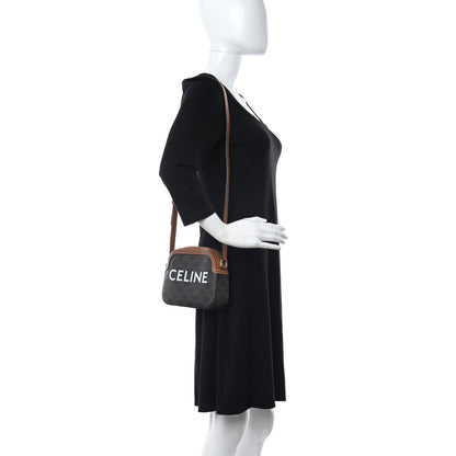 Celine Triomphe Canvas Small Camera Bag Tan 2 of 11