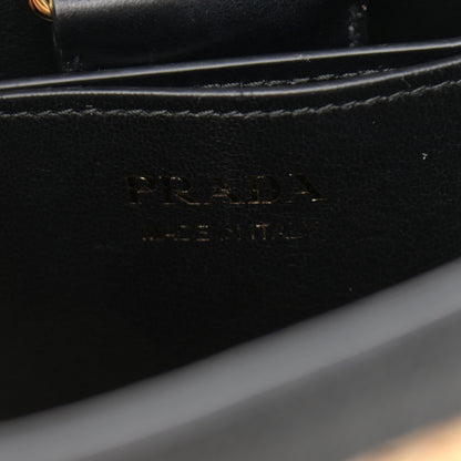 Prada Paglia Saffiano Medium Panier Bucket Bag Naturale Black 6 of 10