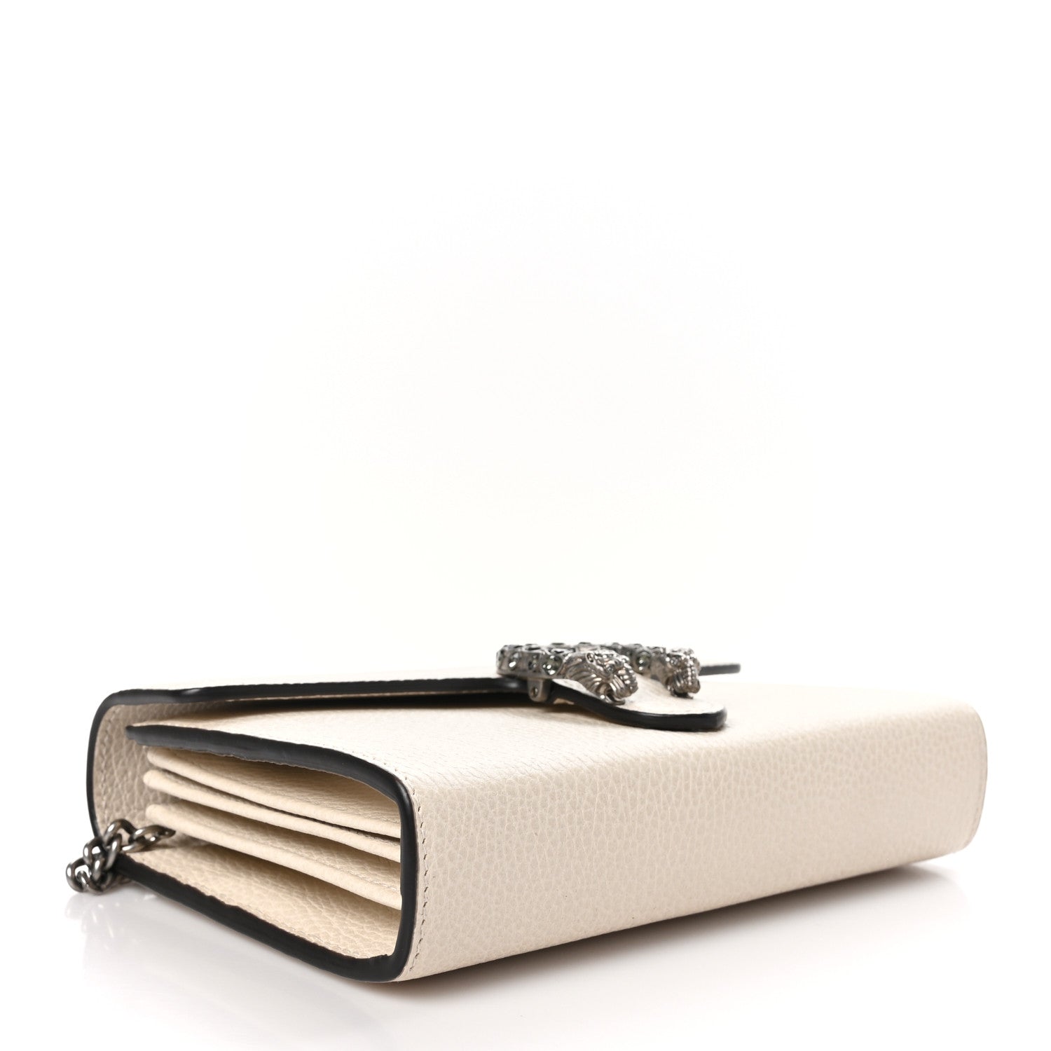 Gucci Dollar Calfskin Mini Dionysus Chain Wallet Mystic White 4 of 10