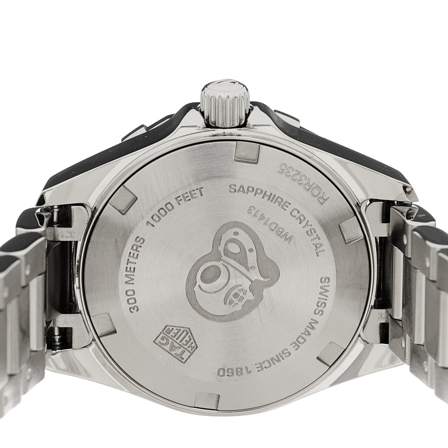 Tag Heuer Stainless Steel Diamond Bezel Mother of Pearl 27mm Aquaracer Lady Quartz Watch WBD1413 4 of 5