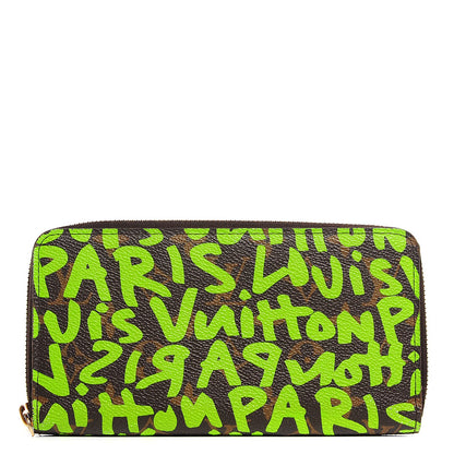 Louis Vuitton Monogram Graffiti Zippy Wallet Green 1 of 7