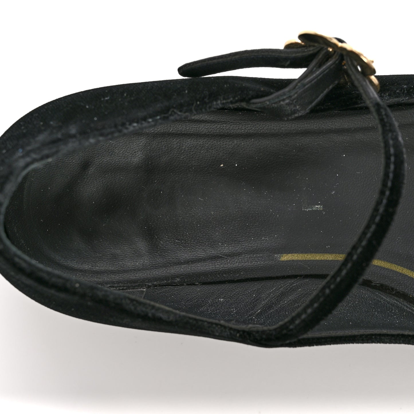 Velvet Grosgrain Mary Jane Flats 37.5 Black