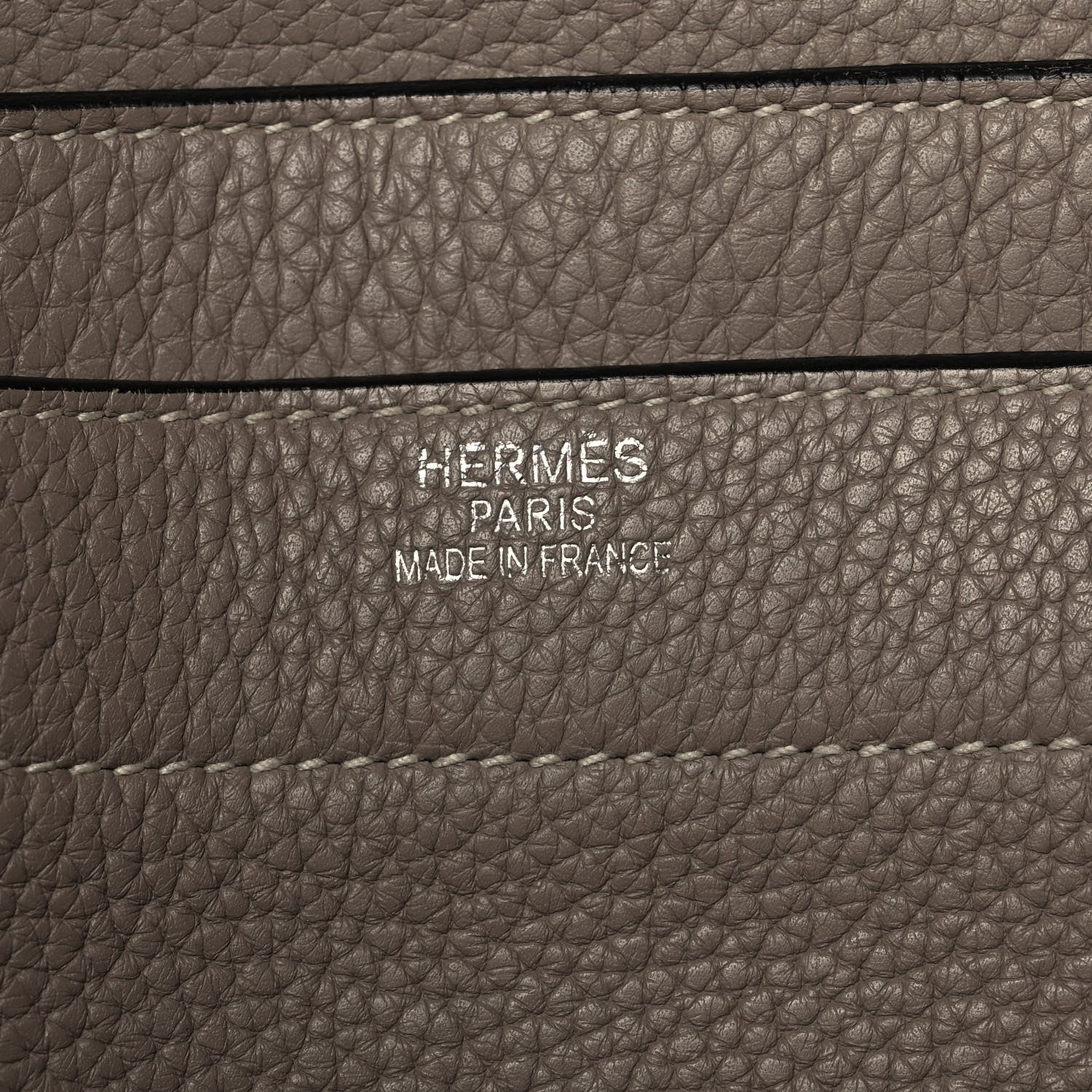 Hermes Taurillon Clemence Sac A Depeche 38 Briefcase Gris Tourterelle 6 of 11