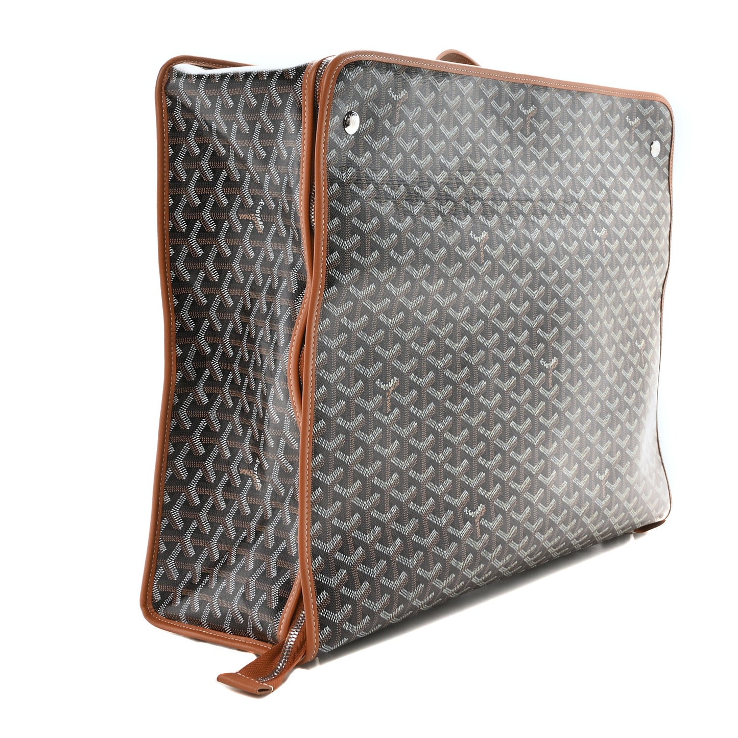 Goyardine Caravelle 50 Folding Suitcase Black Gold