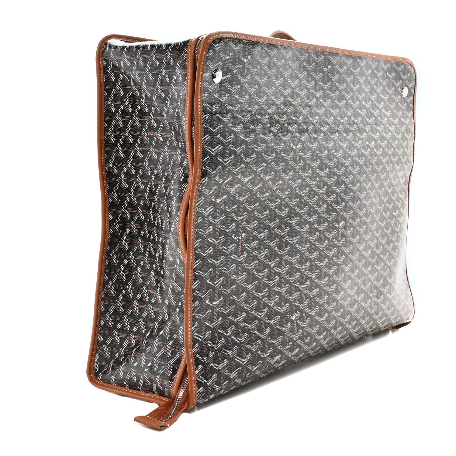Goyard Goyardine Caravelle 50 Folding Suitcase Black Gold 2 of 8