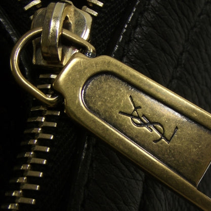 Saint Laurent Leather Large Downtown Tote Black 10 of 11