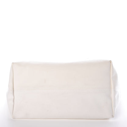 Versace Canvas Logo Tote Black White 10 of 10
