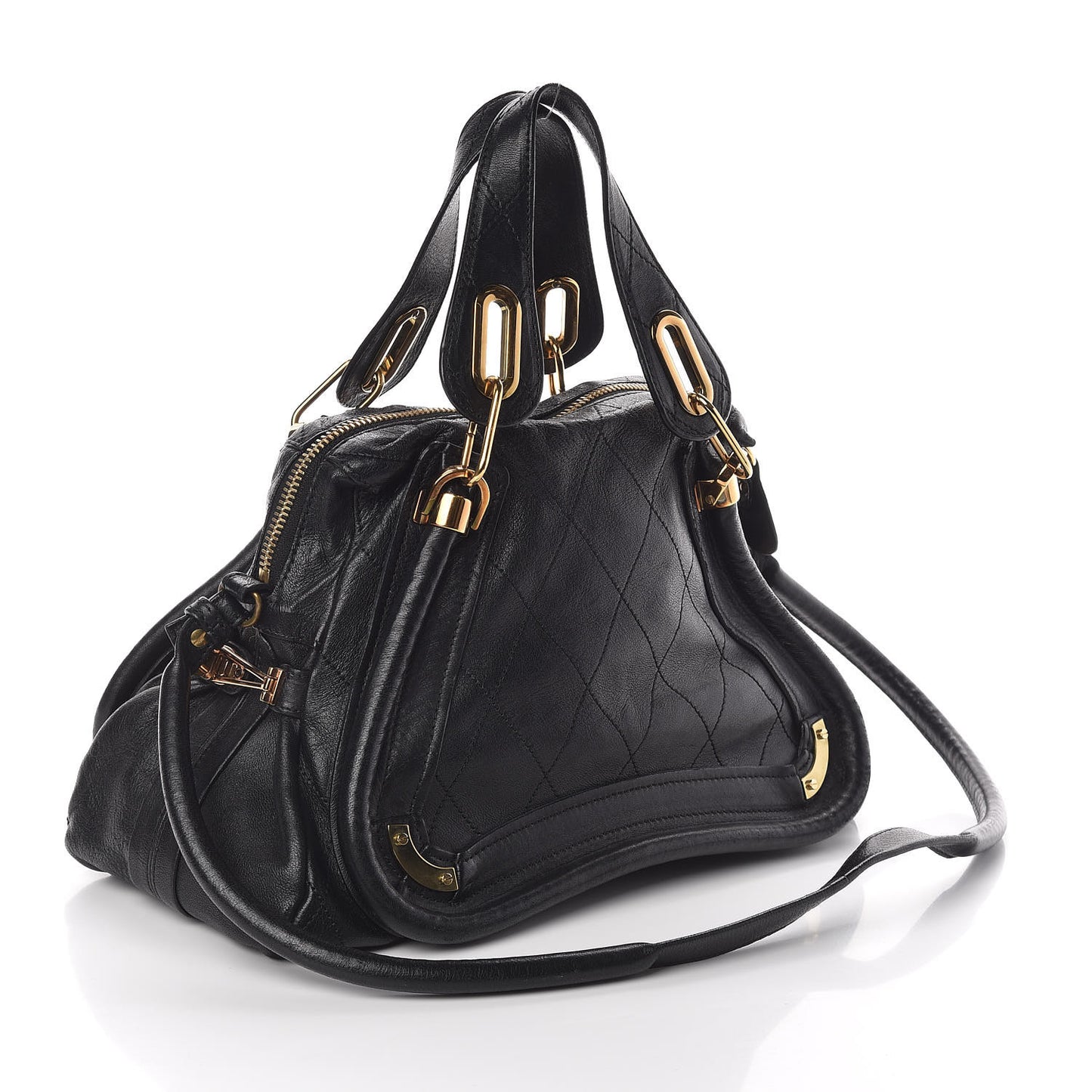 Sheepskin Quilted Small Paraty Black