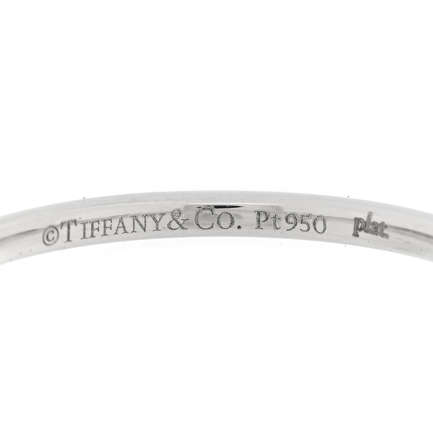 Tiffany Platinum 1.5mm True Band Ring 56 7.5 4 of 5