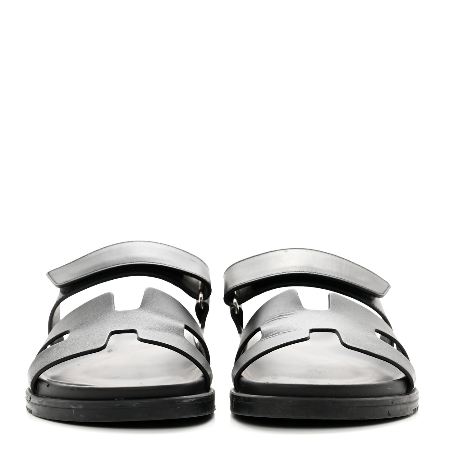 Calfskin Womens Chypre Sandals 40.5 Black
