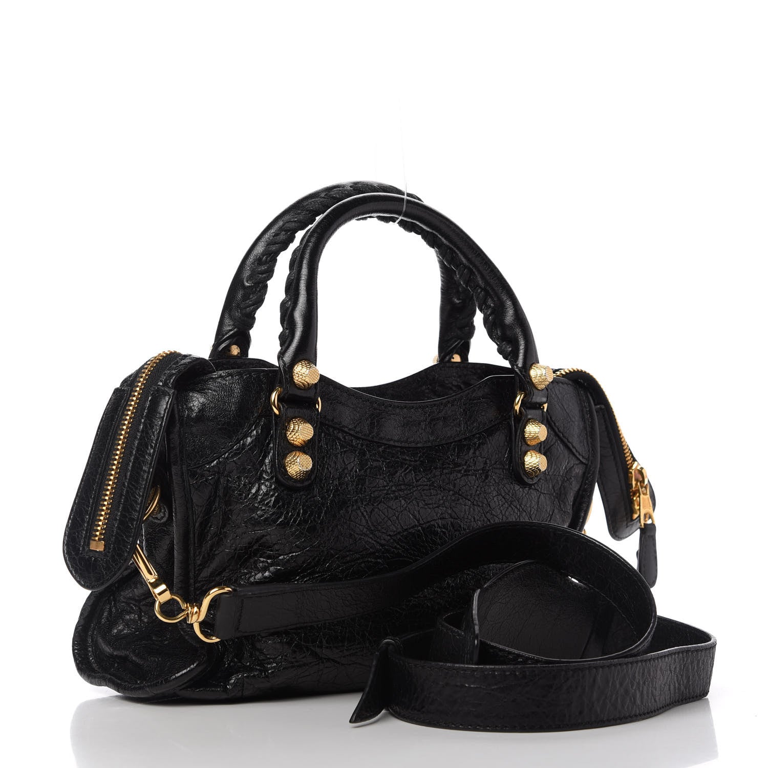 Balenciaga Agneau Giant 12 Gold Hardware Mini City Black 3 of 10