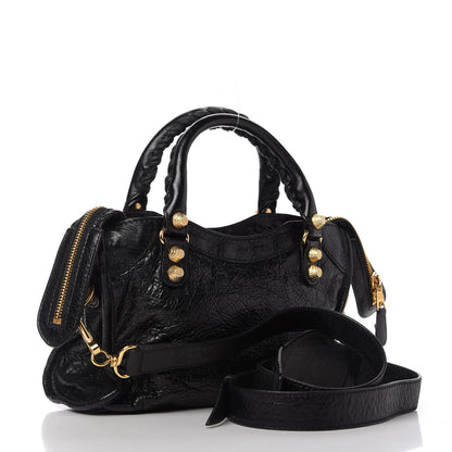Balenciaga Agneau Giant 12 Gold Hardware Mini City Black 3 of 10