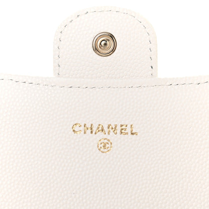 Chanel Caviar Quilted Large Flap Wallet White 6 of 8