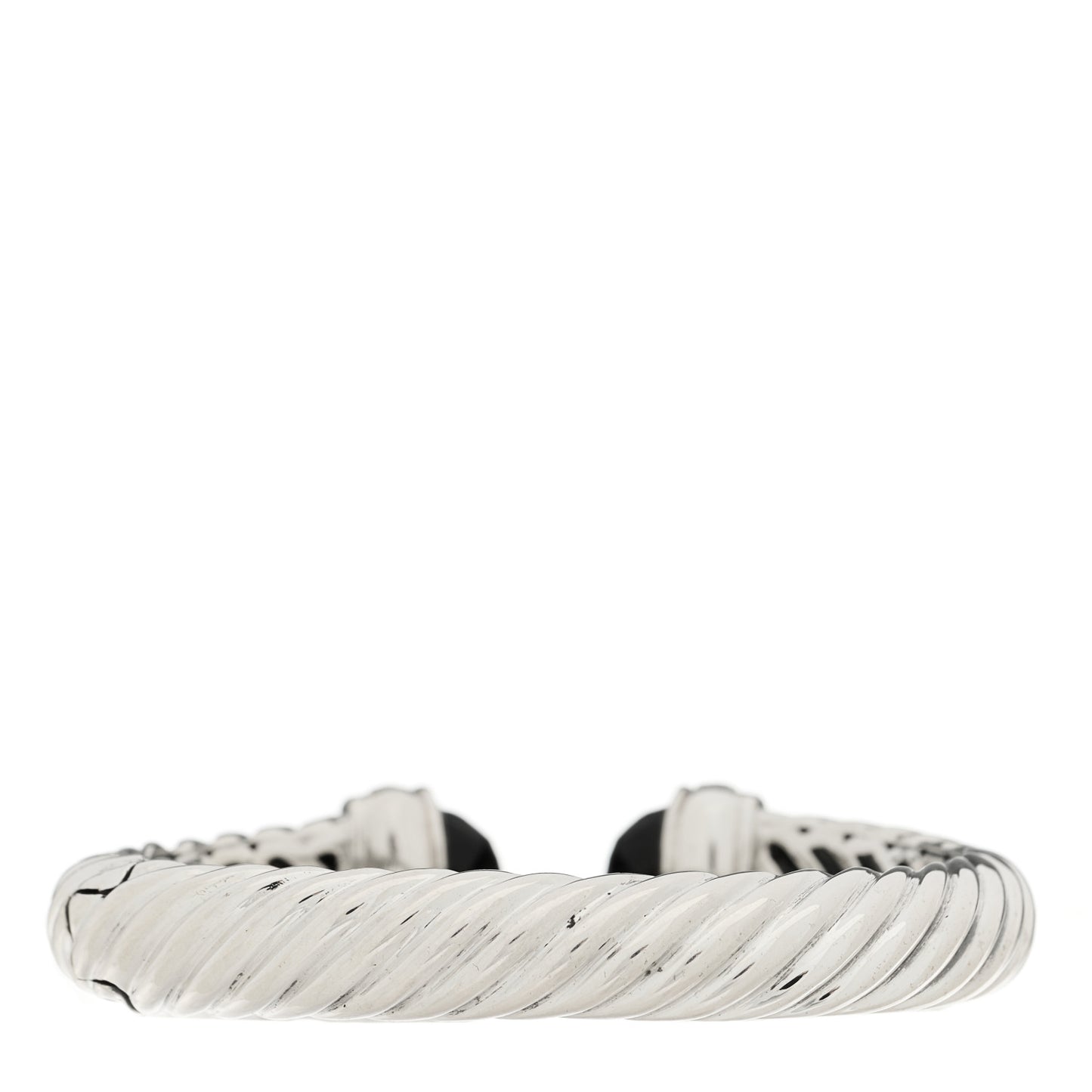 Sterling Silver Diamond Black Onyx 10mm Waverly Bracelet
