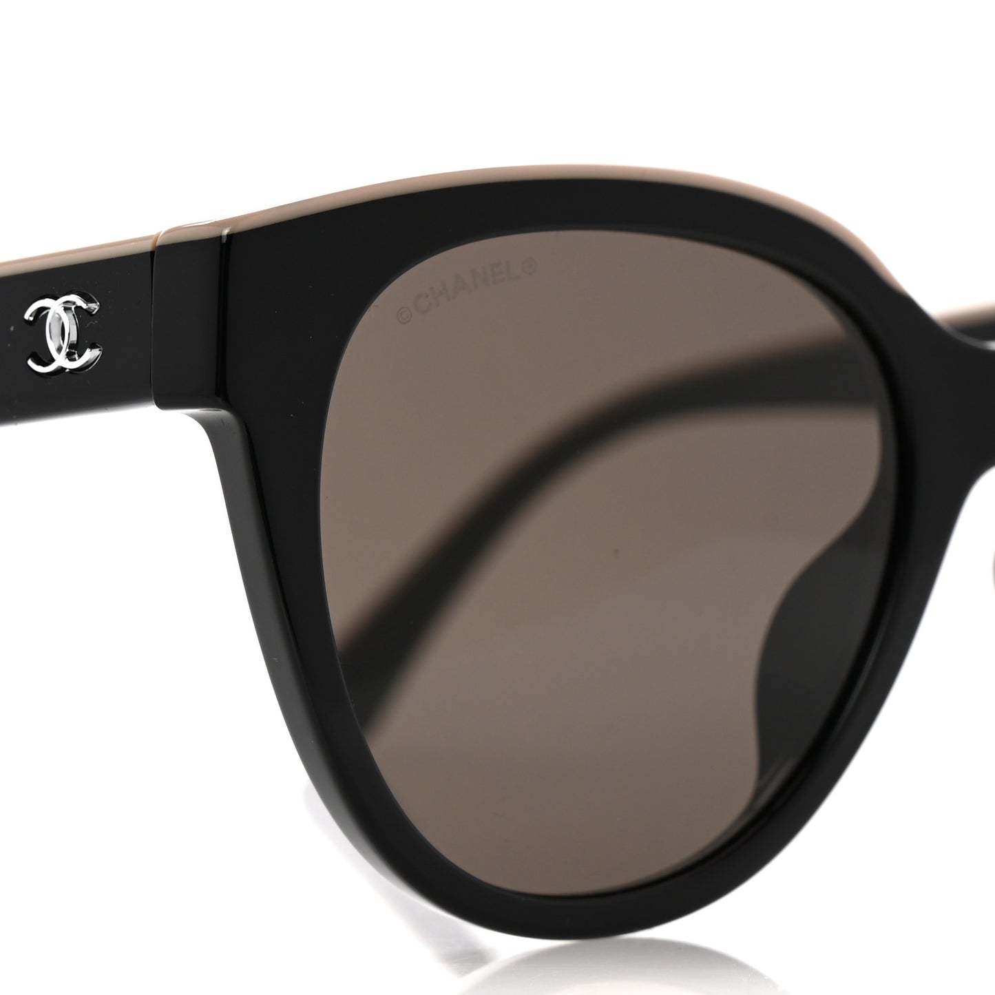 Acetate CC Butterfly Sunglasses 5414 Black Beige