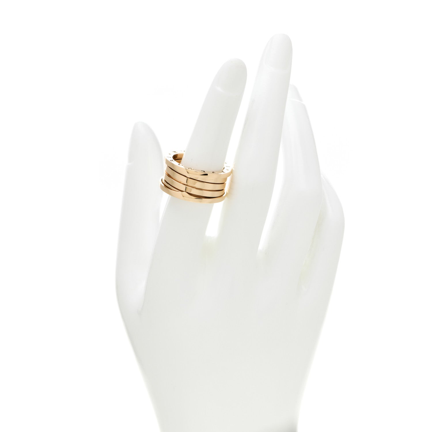 Bulgari 18K Yellow Gold B.Zero1 Four-Band Ring 57 8 2 of 7