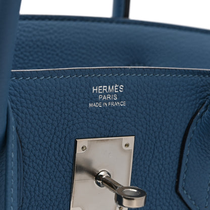 Hermes Togo BIRKIN 30 Bleu Azur 11 of 22