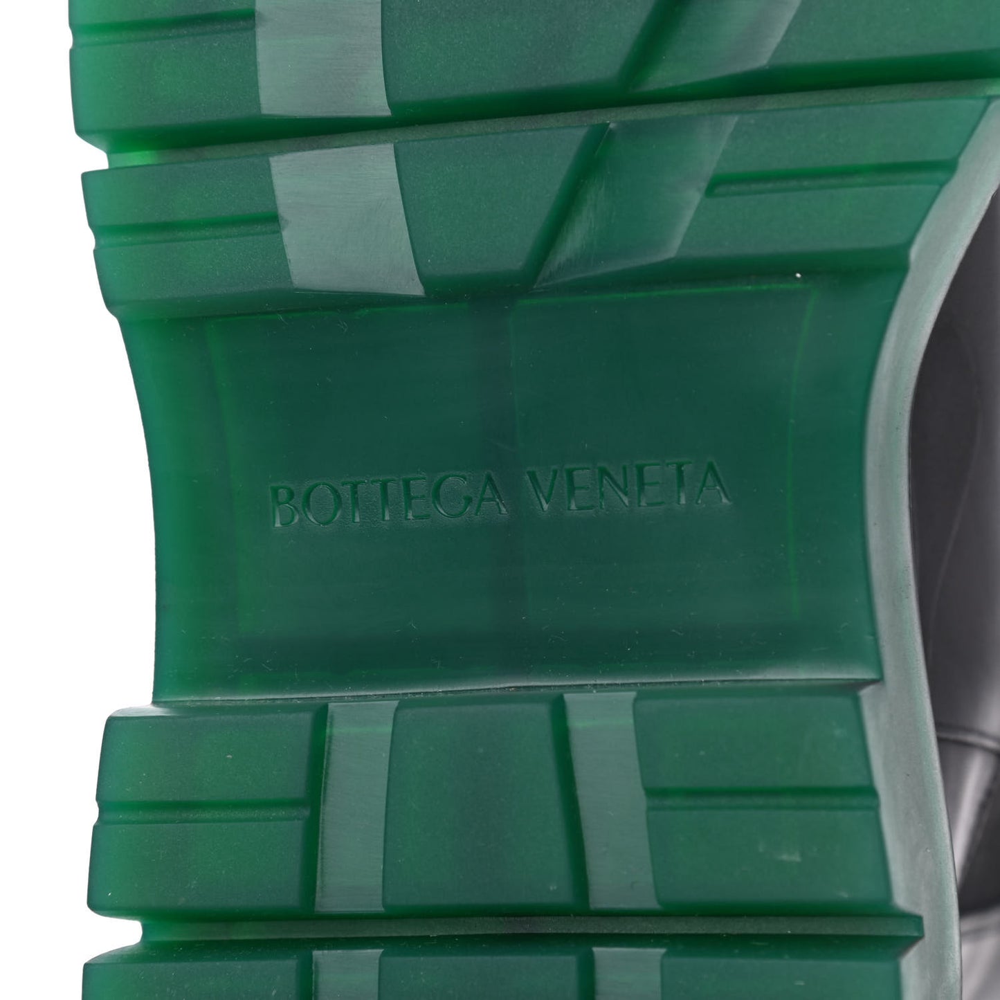 Calfskin The Tire Chelsea Boots 37 Black Green