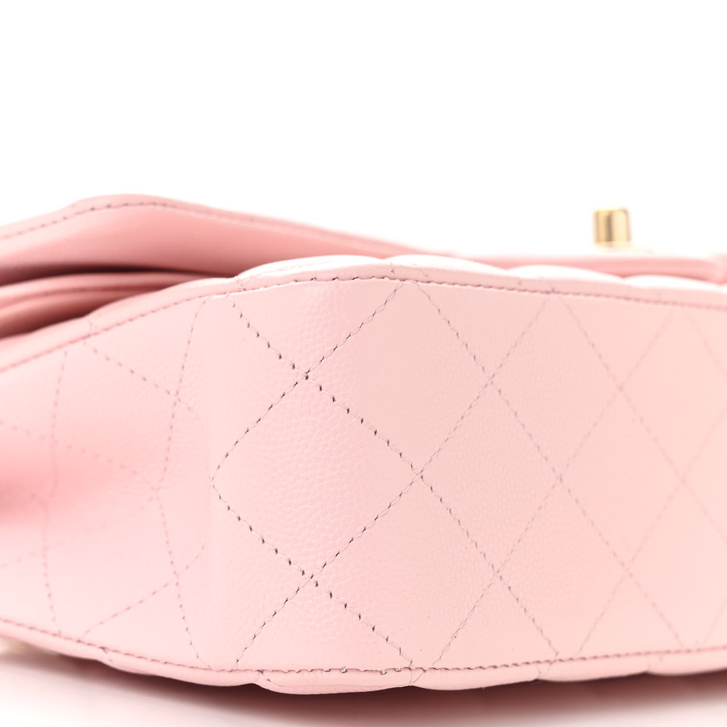 Chanel Caviar Quilted Medium Double Flap Light Pink 9 of 12