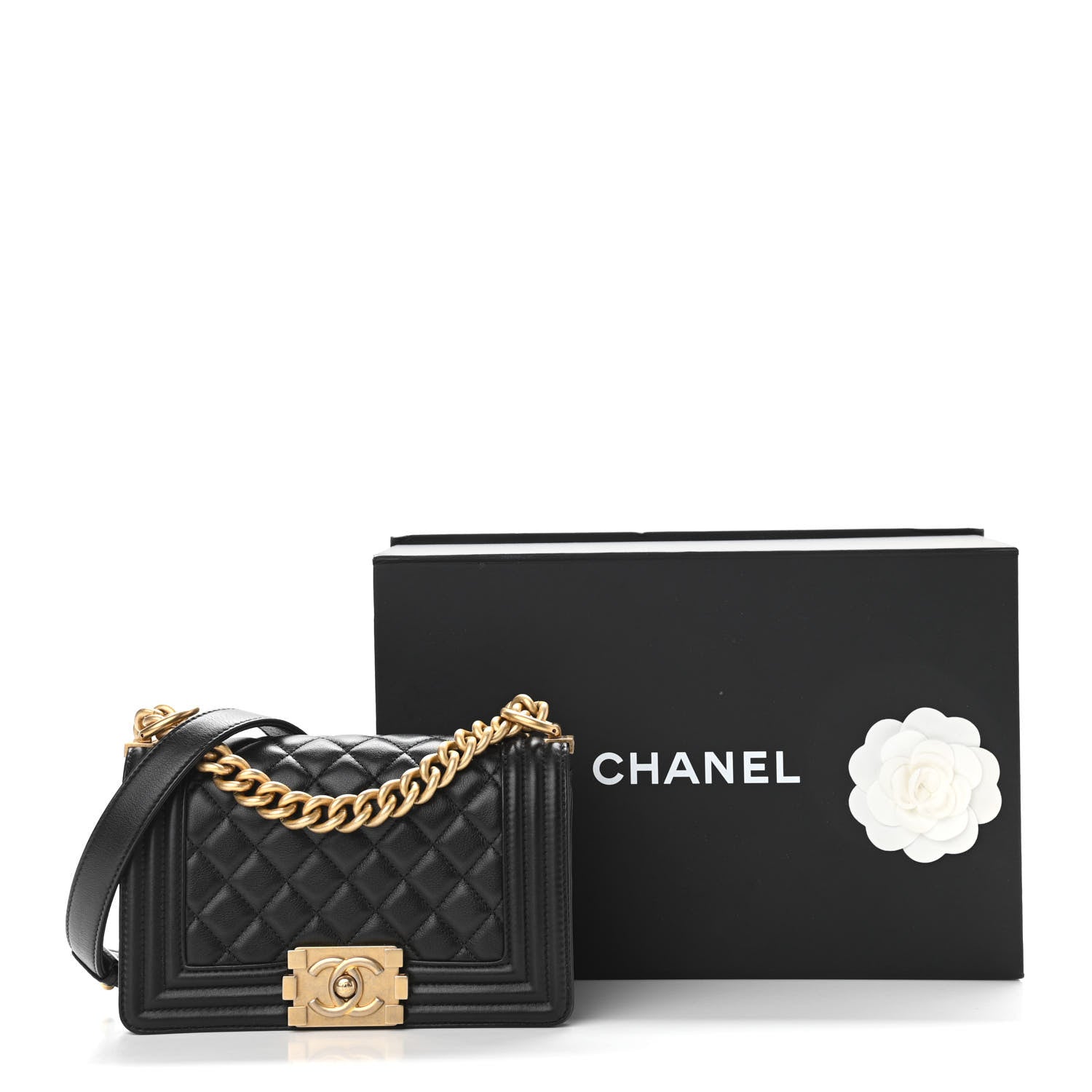 Chanel Calfskin Quilted Small Boy Flap Black 11 of 11