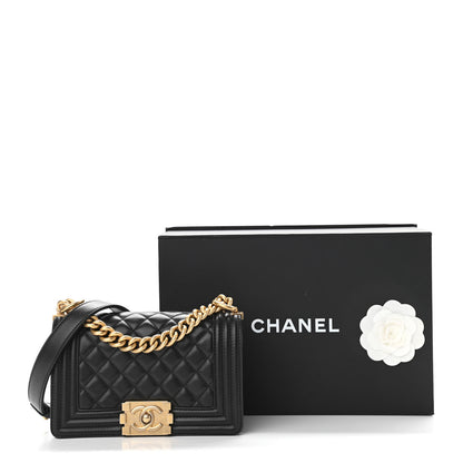 Chanel Calfskin Quilted Small Boy Flap Black 11 of 11