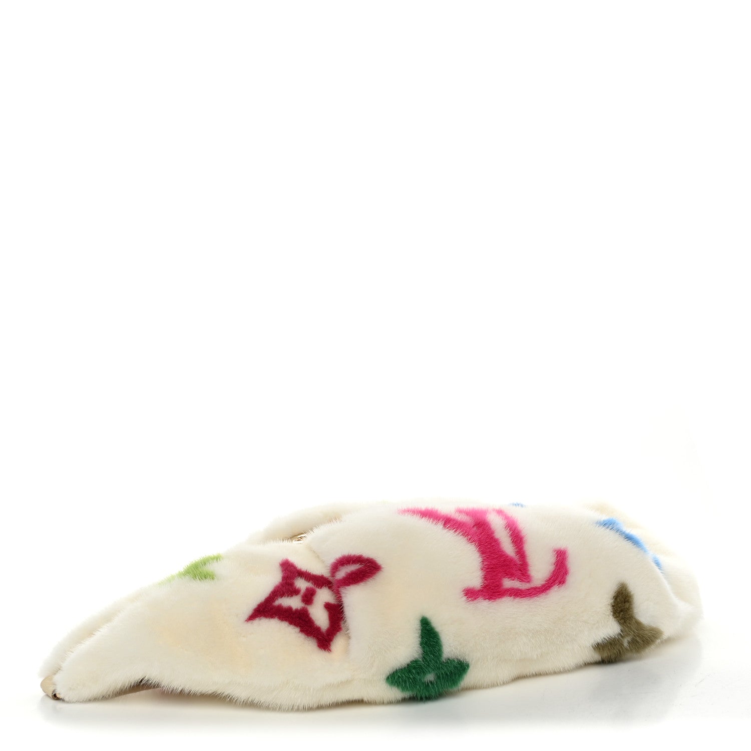 Louis Vuitton LV X TM Mink Ostrich Monogram Bum Bag White Multicolor 4 of 9