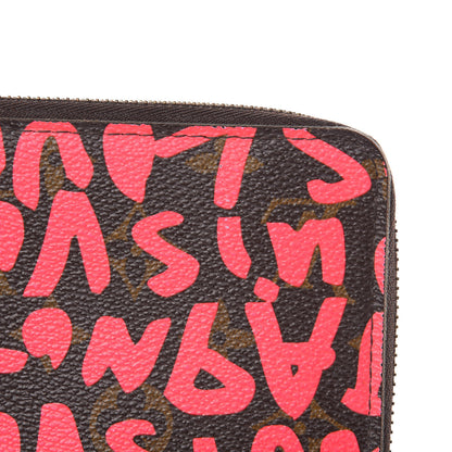 Louis Vuitton Monogram Graffiti Zippy Wallet Fuchsia 11 of 15