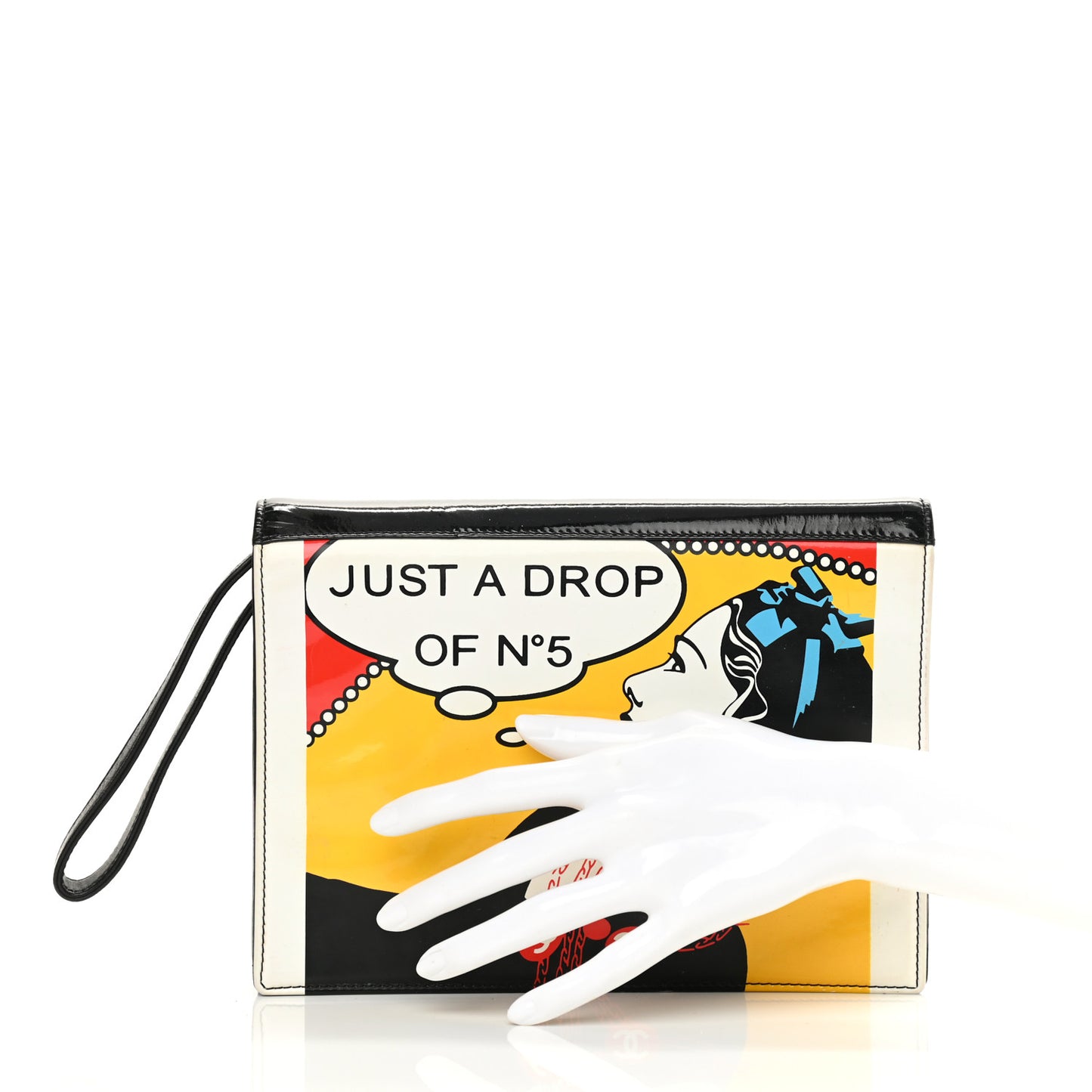 Patent Just a Drop of N°5 Comic Coco Clutch