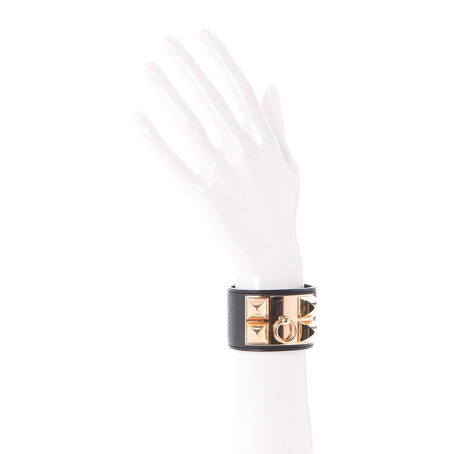 Hermes Epsom Collier de Chien CDC Bracelet S Black 2 of 7