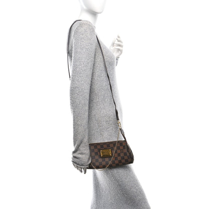 Louis Vuitton Damier Ebene Eva Clutch 2 of 10