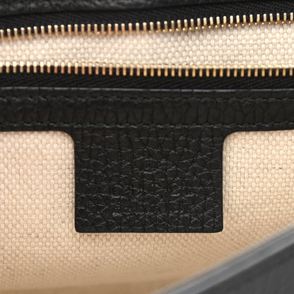 Gucci Pebbled Calfskin Medium Soho Flap Crossbody Black 9 of 11