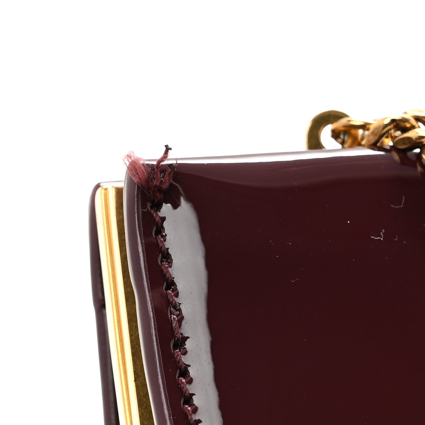 Patent Clutch Rouge