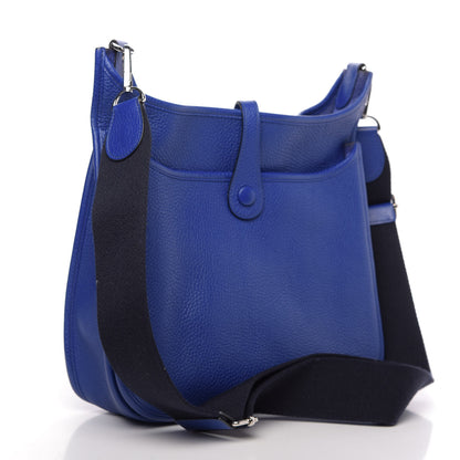 Hermes Amazone Evelyne III PM Bleu Electrique Black 3 of 10