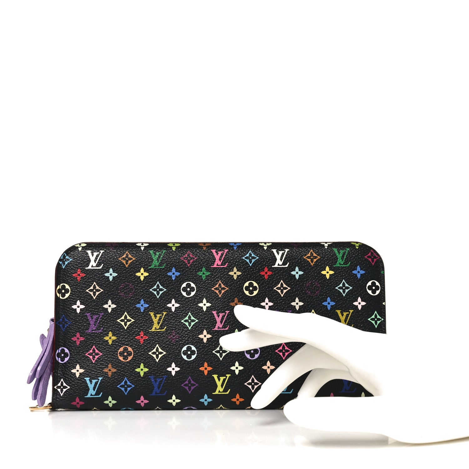 Louis Vuitton Monogram Multicolor Insolite Wallet Black Violet 2 of 6