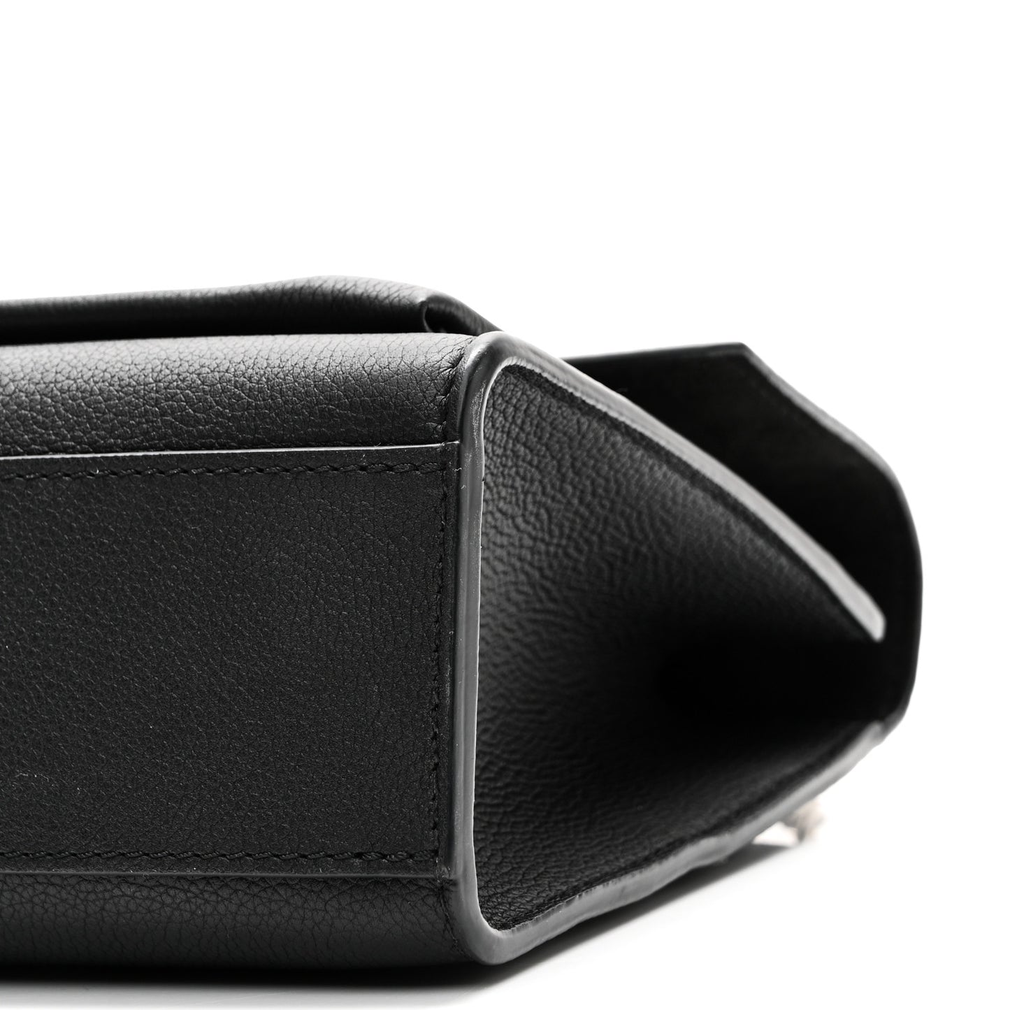 Soft Calfskin My Lockme Chain Bag BB Black