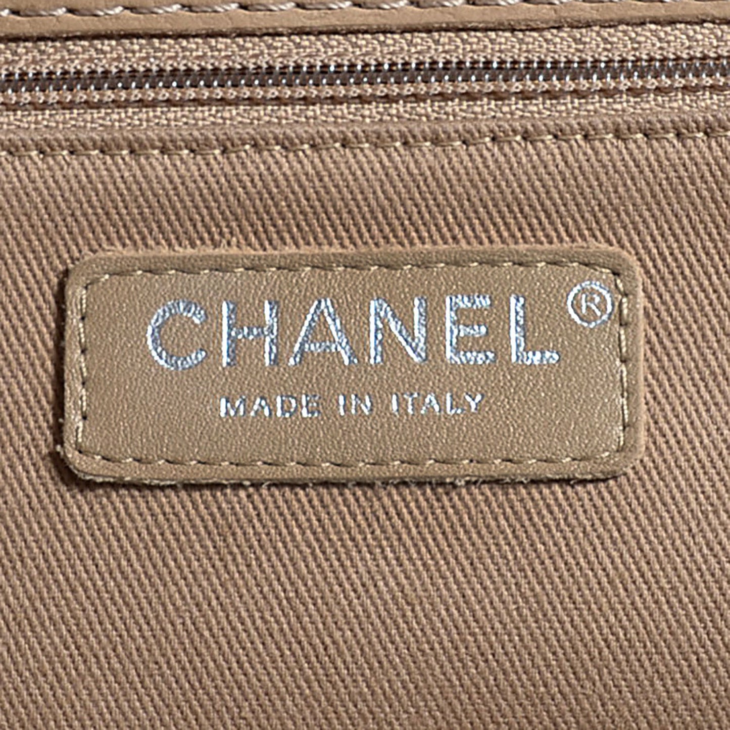 Calfskin Large Hamptons Flap Bag Dark Beige